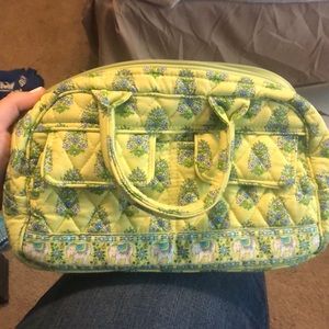 Green and blue elephant Vera Bradley bag